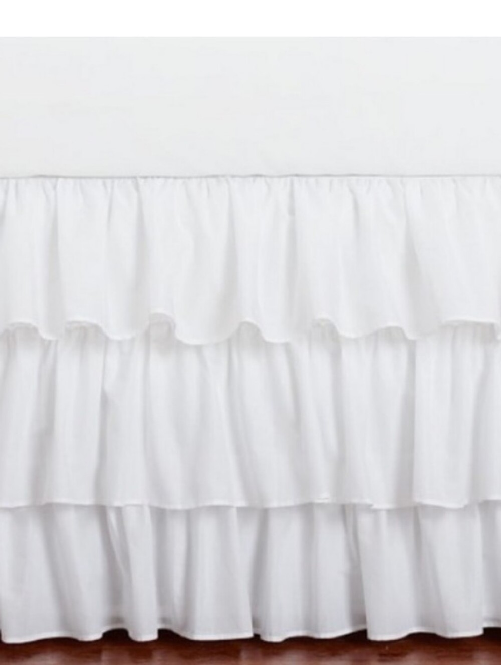 Pottery Barn Kids Full 3-Tier Dust Ruffle Bedskirt 18" Drop *Flaw*